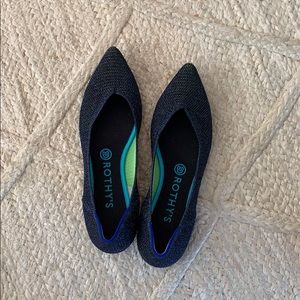 Rothys metallic lattice stitch size 8.5